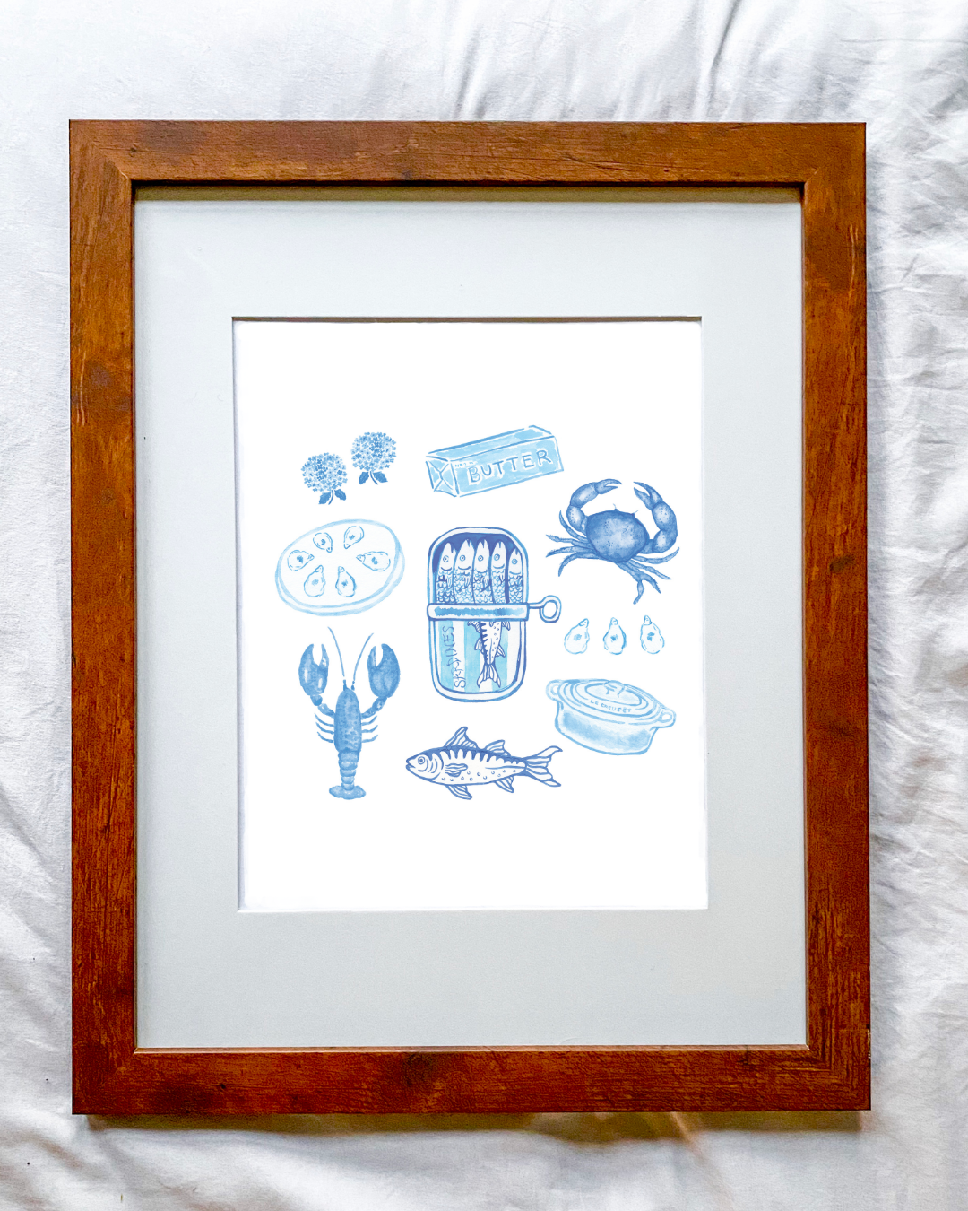 Blue Nautical Watercolor Print!