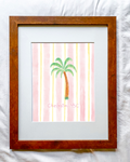 Pink Stripe Charleston Palm Tree Print!