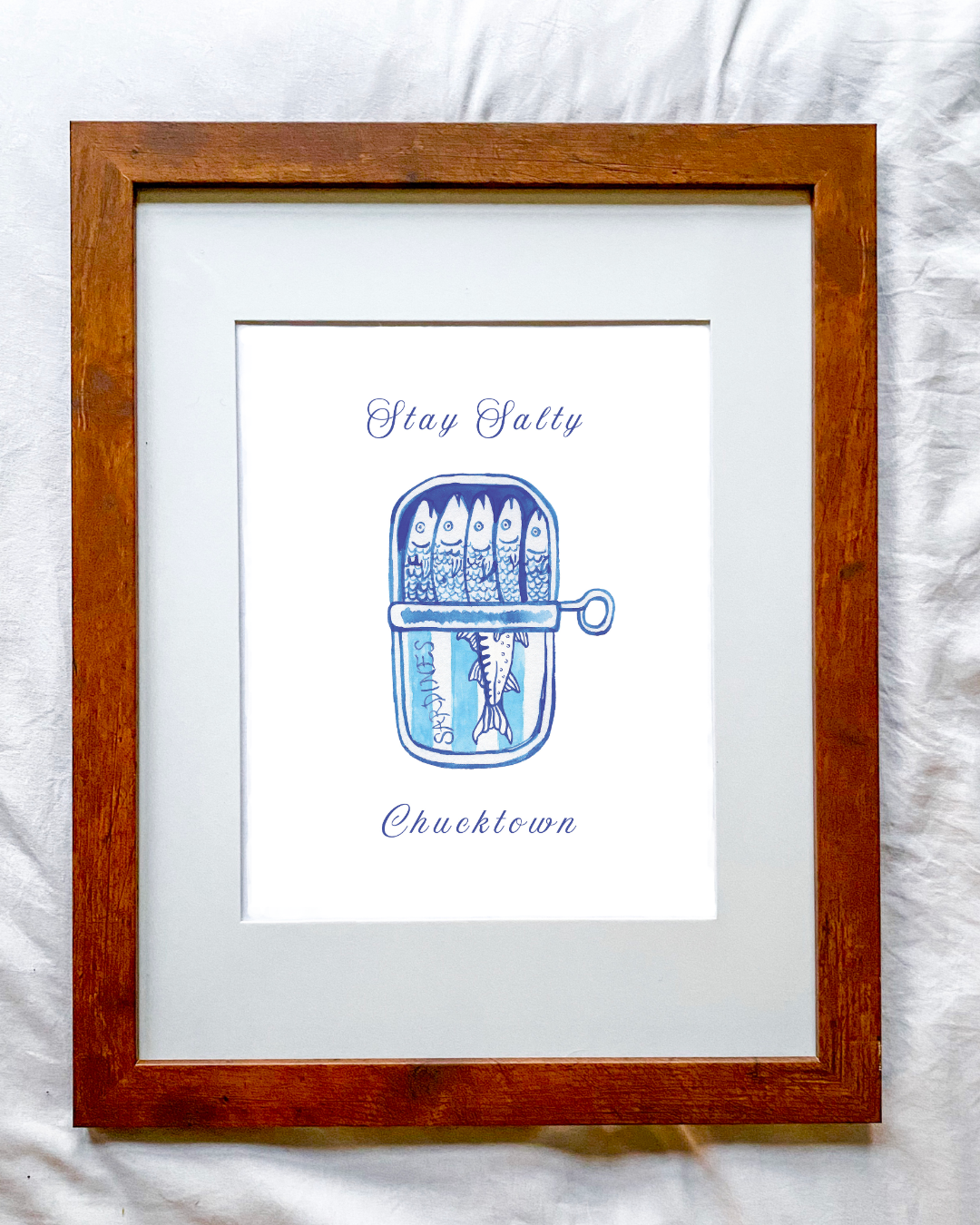 Stay Salty Charleston Sardine Print