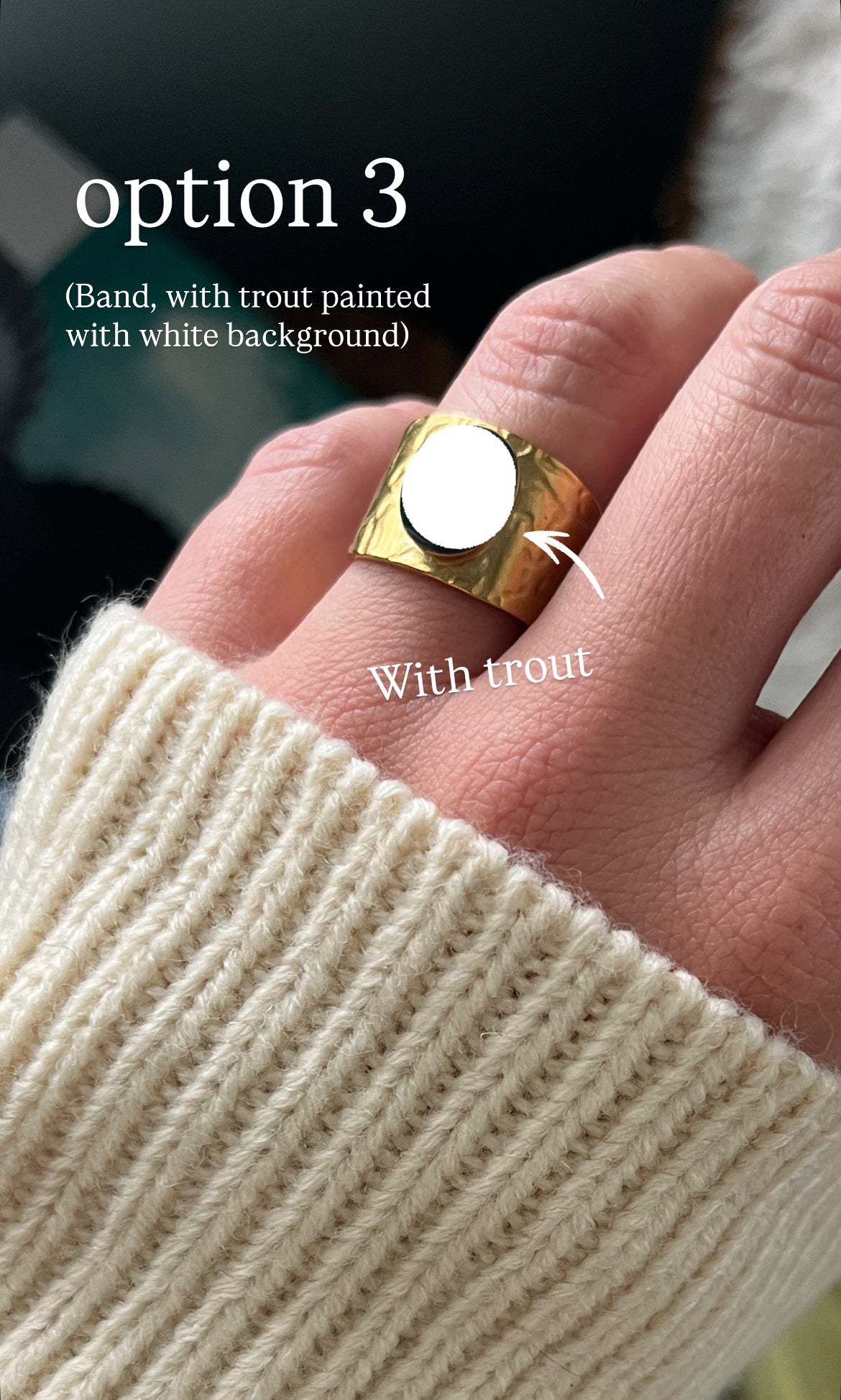 Trout Ring with white background