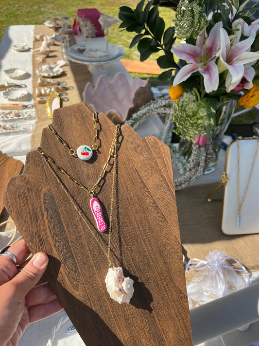 Pink Fish Necklace