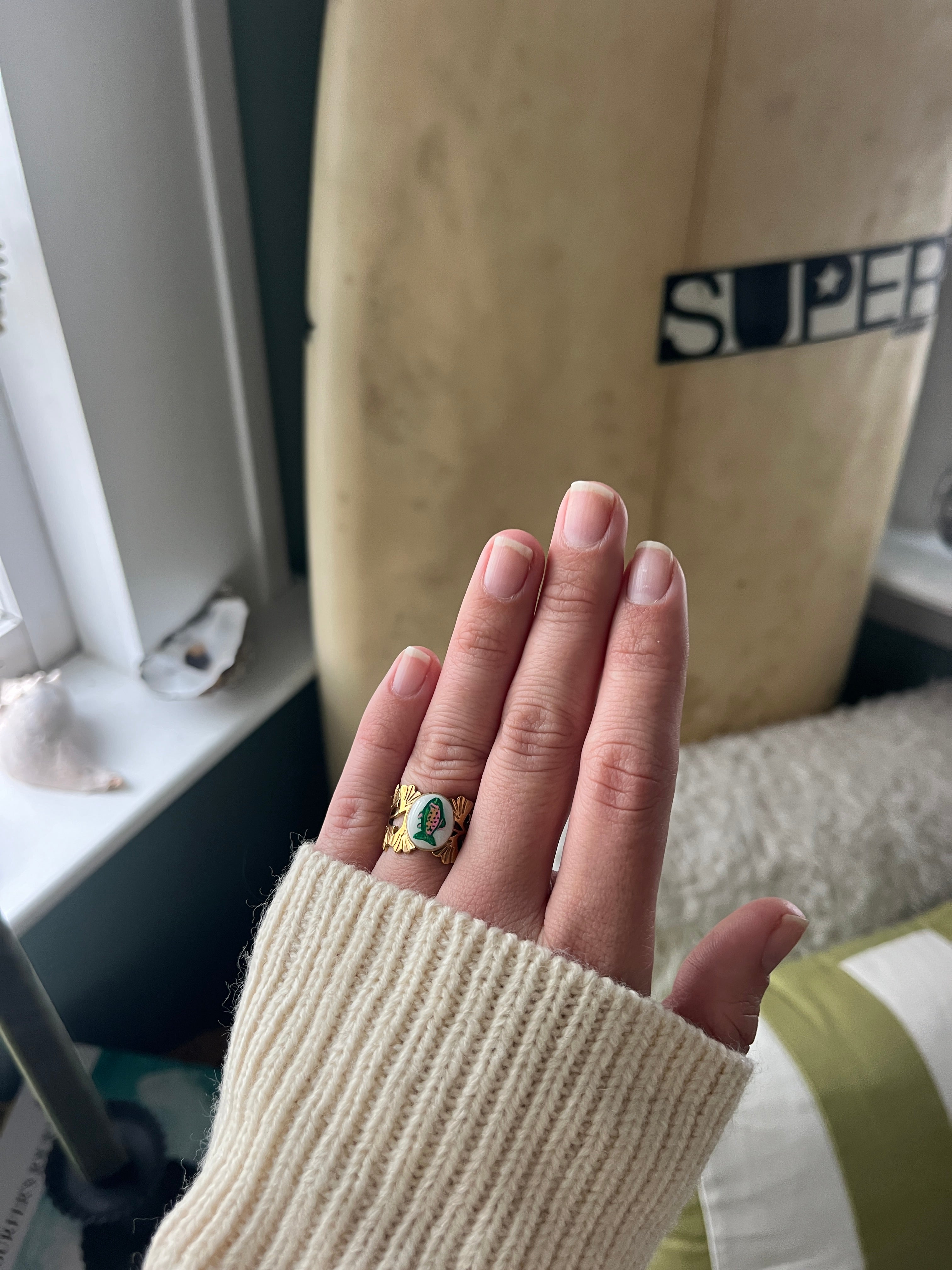 Trout Ring with white background