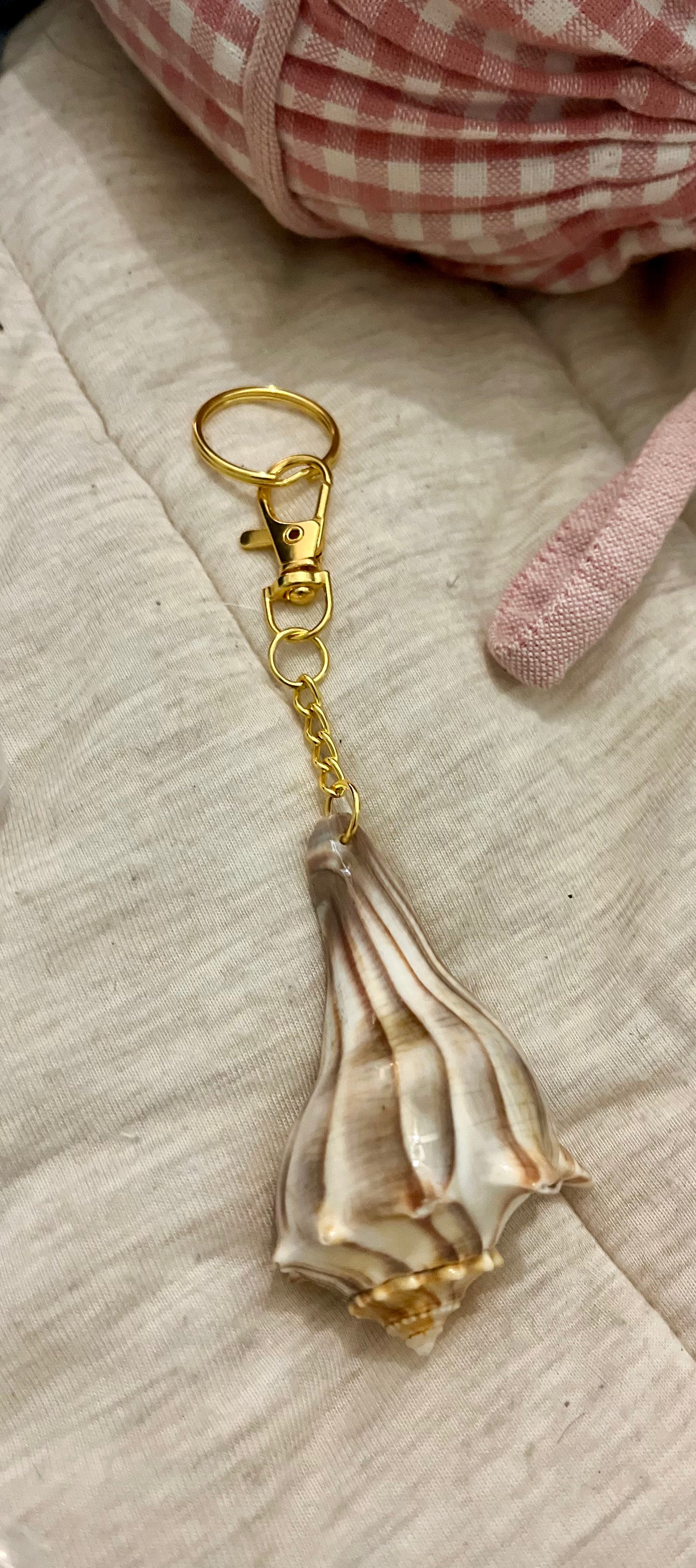 Conch Seashell Keychain