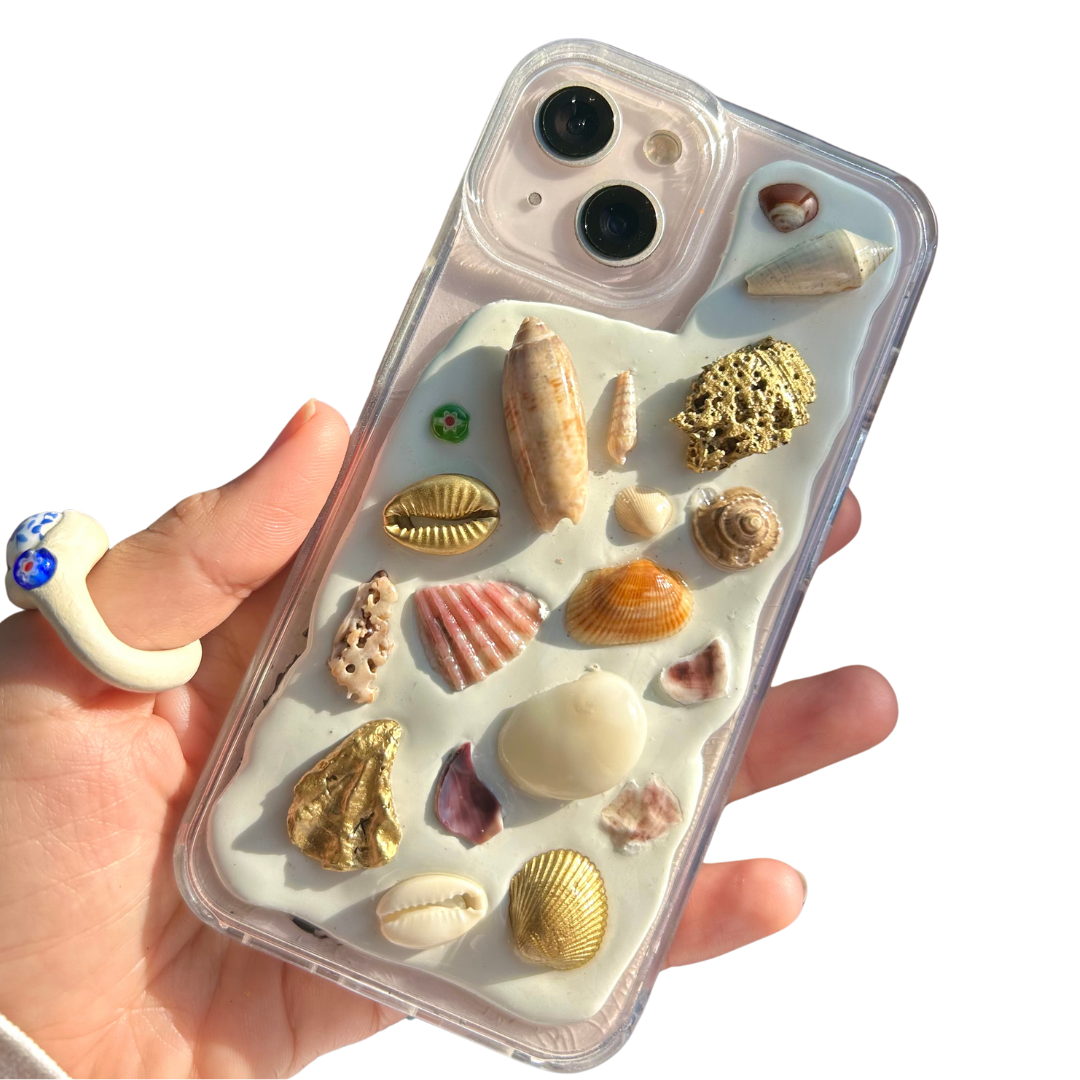 Pink Scheme Seashell Mosaic Phone Case