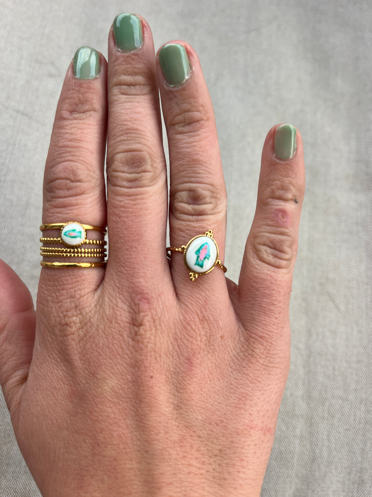 Trout Ring with white background
