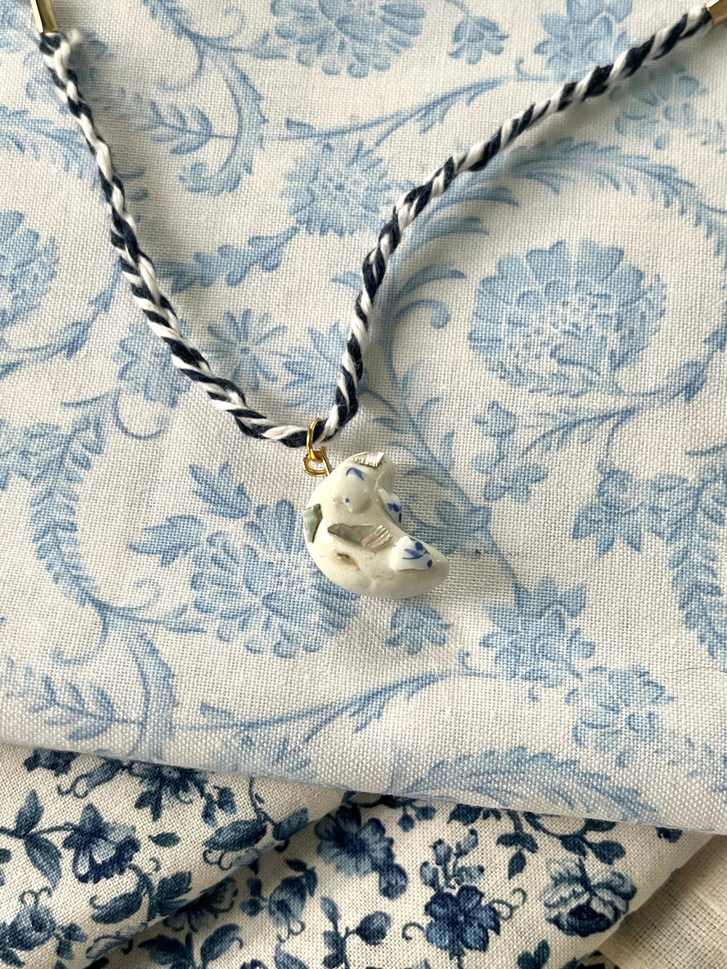 Blue and White Moon Blue Bracelet