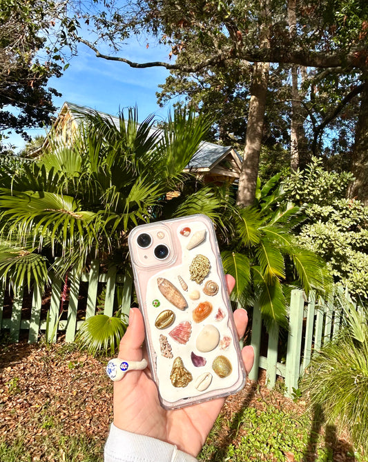 Pink Scheme Seashell Mosaic Phone Case